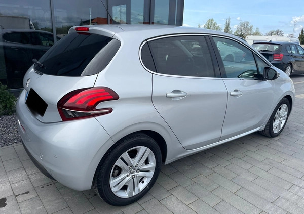 Peugeot 208 cena 39500 przebieg: 46300, rok produkcji 2018 z Wyszków małe 106